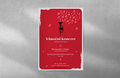 Vánoční koncert - Amatéři z Dobšic branding graphic design illustration poster vector