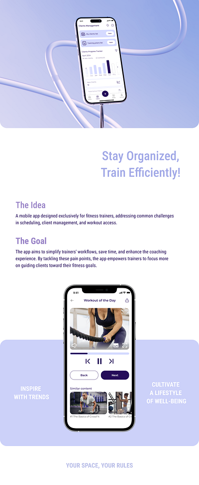 Fitness App Design | Mobile UX/UI animation appdesign fitnessapp health mobile mobile app sport ui userexperience ux uxui wellnessapp