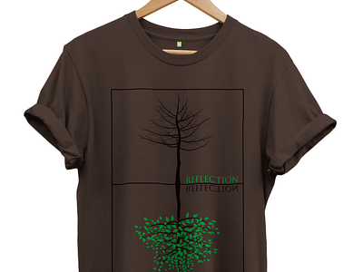 Green reflection nature reflection tree tree tshirt tshirt tshirt design yanmos