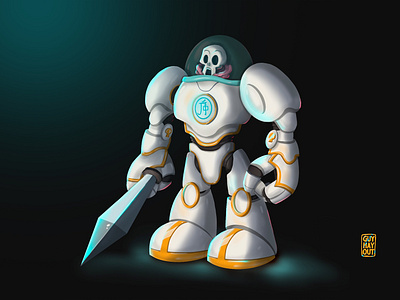Skeltronix Prime animation character character design design illustration robot skeleton