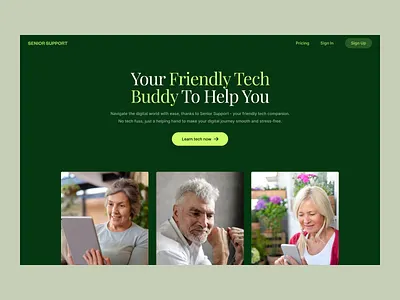 Senior Support branding design graphic design ui ux website