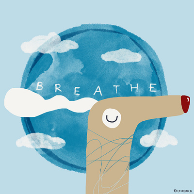 Peace breathe design digital illustration graphic design illustration mindfulness peace procreate