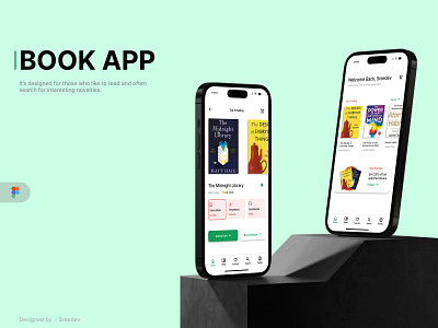 E-Book App book app interface product product design ui uiux