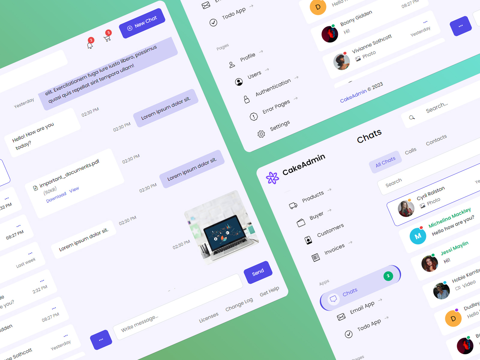 Chat App - Admin Dashboard Bootstrap Template - CakeAdmin by CakeAdmin