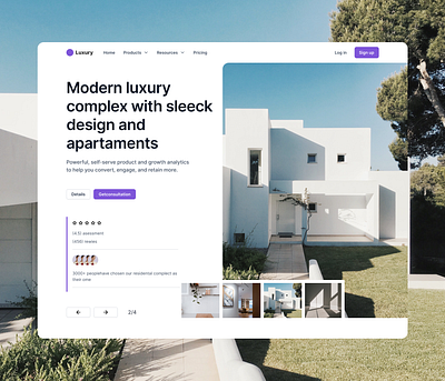 Luxury apartaments ui ux