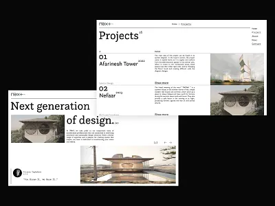 NextOffice architecture Group architecture branding design graphic design minimal projects ui website