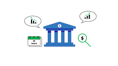 Bank Rates graphic design illustration