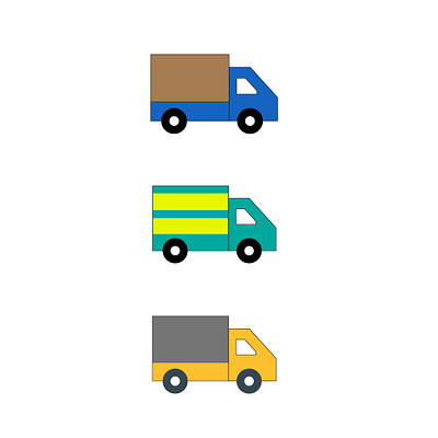 Delivery Trucks graphic design illustration