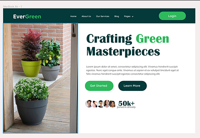A Gardening Website branding design figma product design productdesigner ui uiux user experience ux