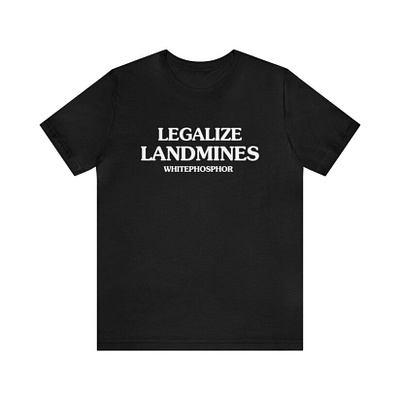 Legalize Landmines Shirt animation branding design graphic design illustration legalize landmines shirt