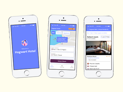 Design Exploration, Hotel Reservation Apps apps product design ui ux