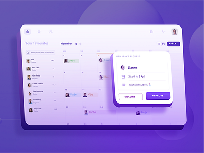 Pause - Leave Management Software branding calendar design desktop app digital illustration graphic design illustration interface design leave app pause software ui user interface ux vector webapp