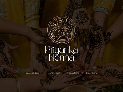 Henna Artist Logo Design branding graphic design logo peacock