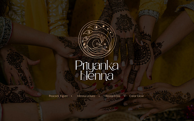 Henna Artist Logo Design branding graphic design logo peacock