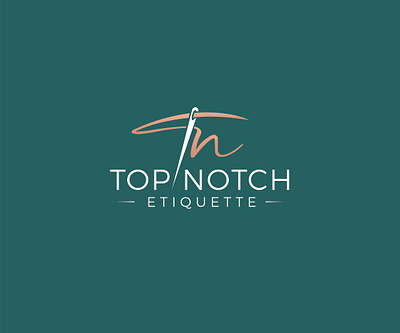 Top Notch Etiquette Logo Design apparel clothing graphic design logo stitching tailor