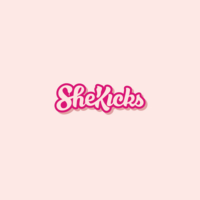 SheKicks abstract branding brandmark lettering logo logotype sneaker wordmark