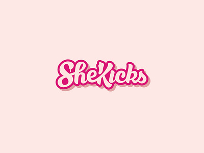 SheKicks abstract branding brandmark lettering logo logotype sneaker wordmark