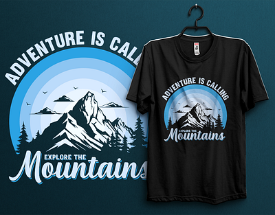 OUTDOOR T-SHIRT DESIGN adventure apparel camper camping campingtshirt clothing design fashion graphic design hiking illustration mountain mountains naturelovers outdoor outdoors outdoorslife outdoortshirt travel wildlife