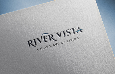 River Vista Real Estate Logo Design graphic design logo real estate river