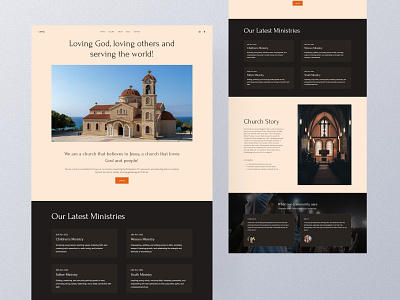 Chapel - A Template for Church charity website church church template church website church website ui minimal design no code website pixpa