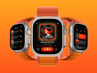 Apple Watch Music Player UI apple applewatch applewatchmusic musicapp musicplayer ui uidesign uiux userinterface ux watchapp watchui