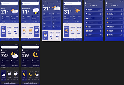 Weather application 3d animation app app design branding design graphic design illustration logo mobile design mobiledesign motion graphics ui ux