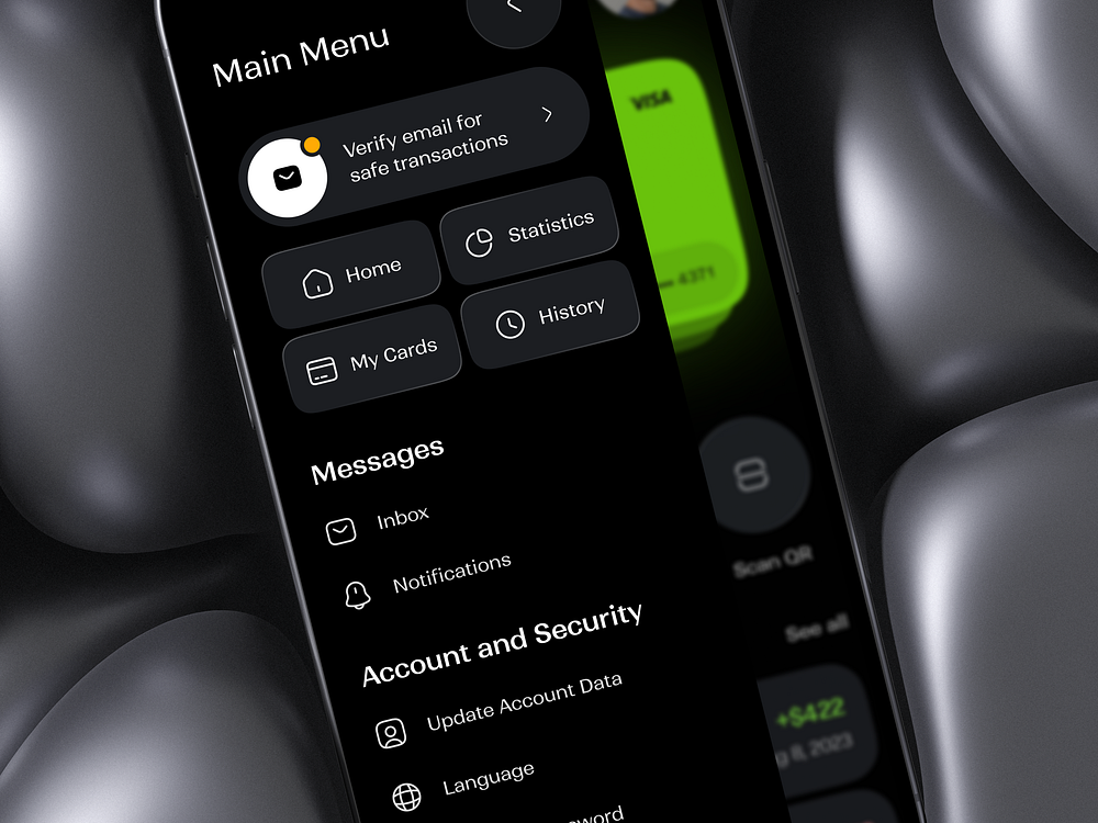 Browse thousands of Menu Mobile images for design inspiration | Dribbble