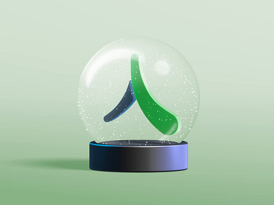 Happy New Year, Dear Dribbblers ✌🏻 3d animation graphic design happy new year logo motion graphics snowball xmas yourcoach