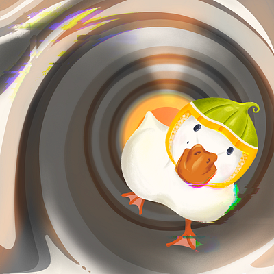 Cover Design - Tunnel Duck For Yamo cover digital drawing graphic design