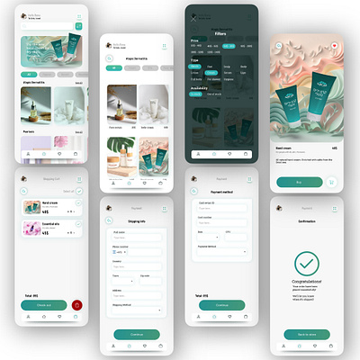 Online shop UI design graphic design ui