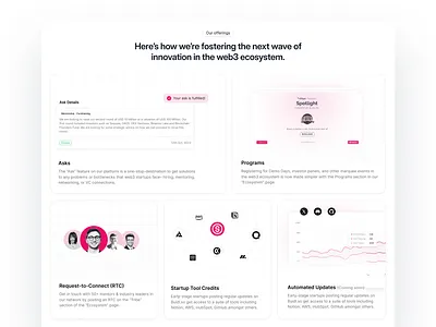Pink Bento bento light mode ui website bento website design