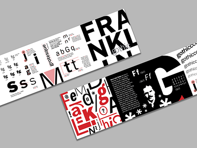 Franklin Gothic Type Specimen graphic design layout design typography zine