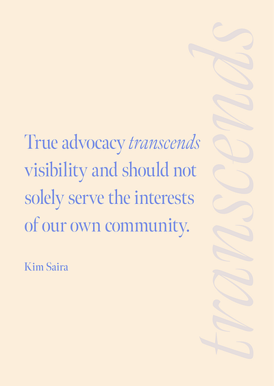 Quote by Kim Saira exploration graphic design poster