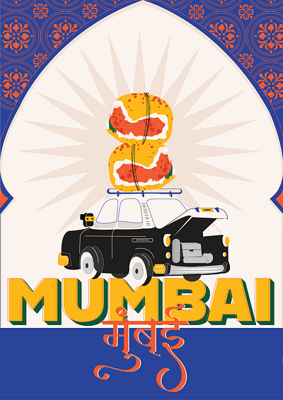 Mumbai- A visual series graphic design illustration poster design
