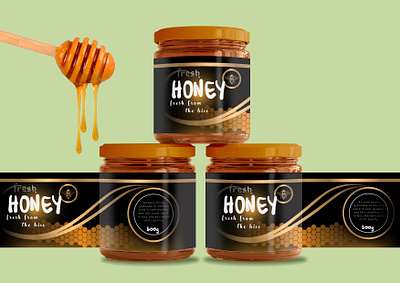 Honey pack branding design graphic design honey logo packing