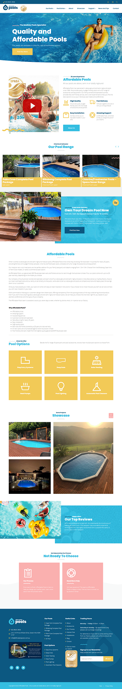 Business Website Design animation best design 2023 branding business design pools startup ui uiux web design