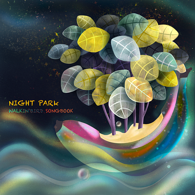 Cover Design - Night Park cover digital painting graphic design