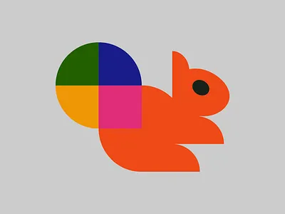 Squirrel brand branding color design designer helvetic brands icon identity logo logo designer swiss ui