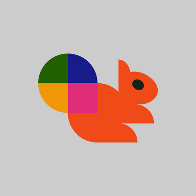 Squirrel brand branding color design designer helvetic brands icon identity logo logo designer swiss ui