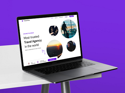 Travel Agency 3d dailyui design desktopapp figma logo travelapp ui uiux