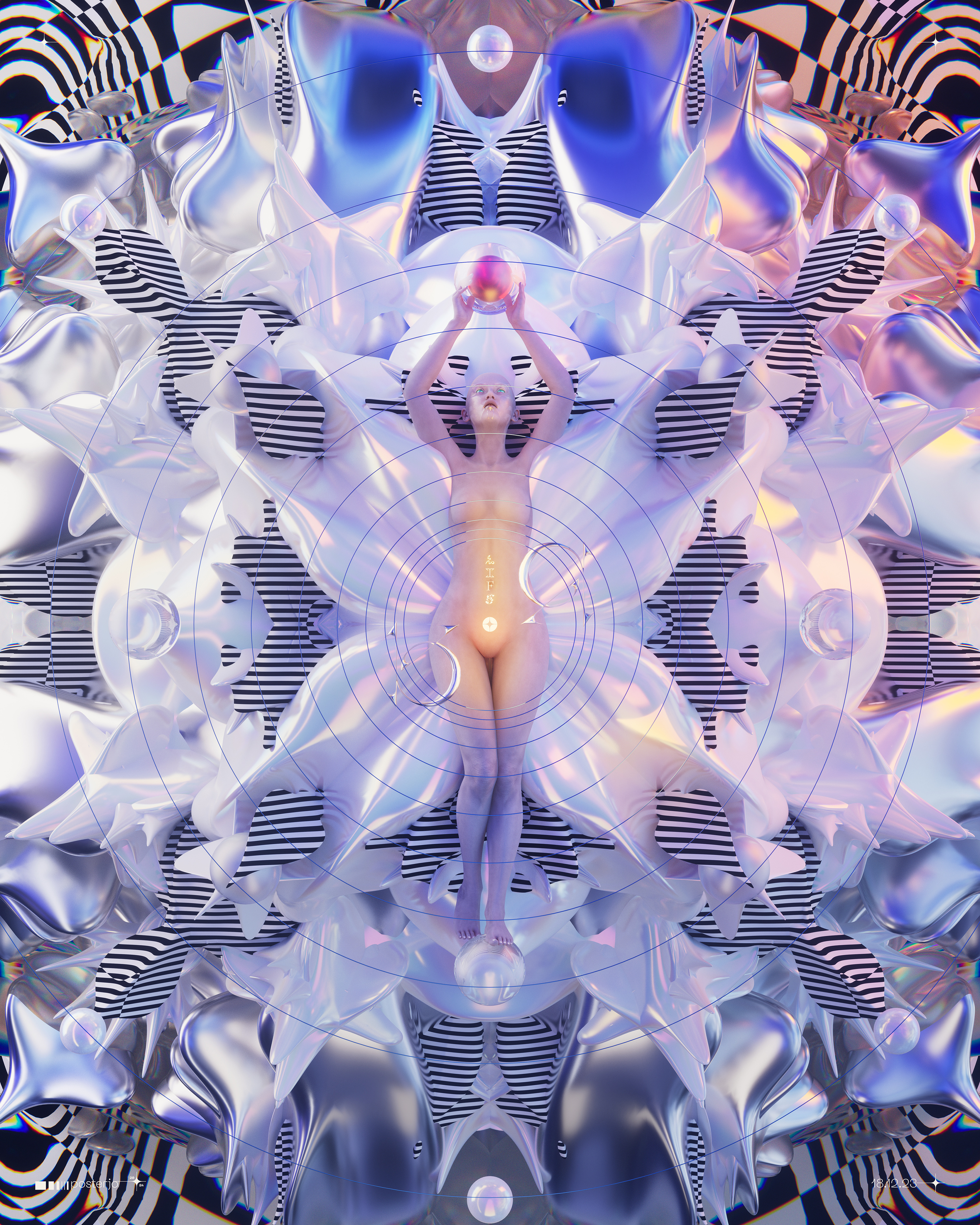 Life - 18.12.23 3d blender cinema4d digitalart joansterjo neuegothic octane poster posterjo render