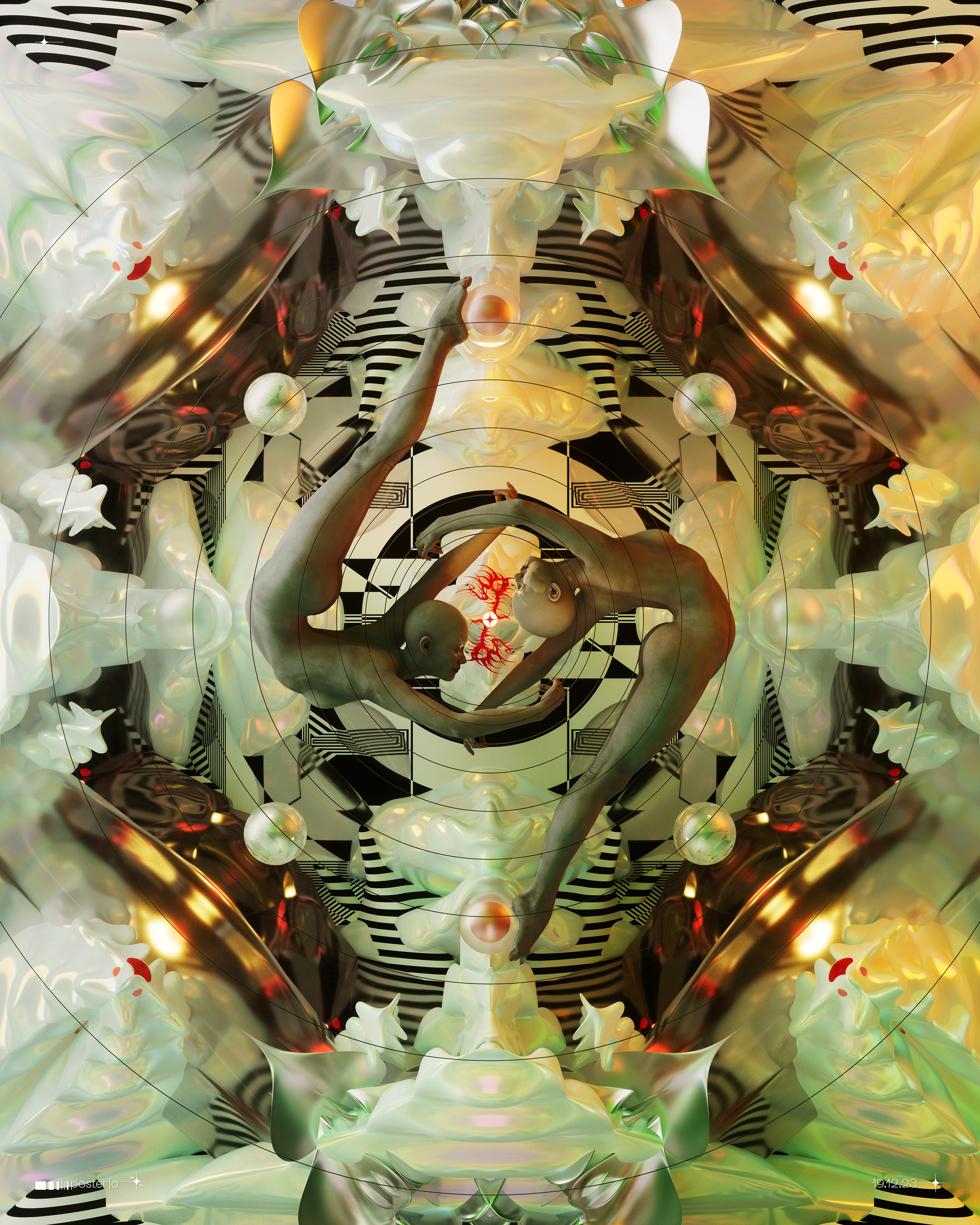 Concordia - 19.12.23 3d blender cinema4d colors digital art joan sterjo joansterjo minimal neuegothic poster posterjo