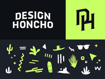Design Honcho Branding branding cactus icons western