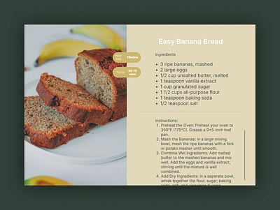 Recipe ui ux