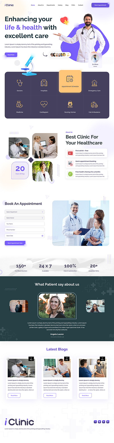 Health Tech Landing Page health landing page mobile app uiux user experience