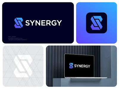Synergy S Letter Logo Designs 3d 99designs abstract logo blue color logo colorful fiverr logo gradient lettermark logo logodesigns meaningful logo minimal minimalist modern logo s lettermark s logo s wordmark unique logo design vector tracing word logo