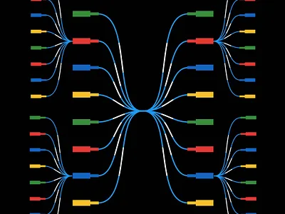Neural Network graphic design link conections neural network