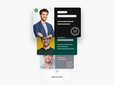 Multiple Profiles or OVOU profile add to contact card design contact contact sharing corporate profile ecommerce minimalism mobile design mobile ui profile profile card profile design profile page share contact smart business card template theme ui uidesign web