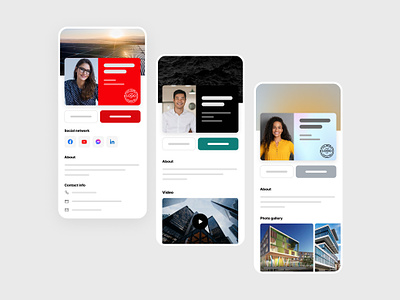 Supercharge your sales team. OVOU Smart Business Card add to contact card design contact contact sharing corporate profile ecommerce minimalism mobile design mobile ui profile profile card profile design profile page share contact smart business card template theme ui uidesign web