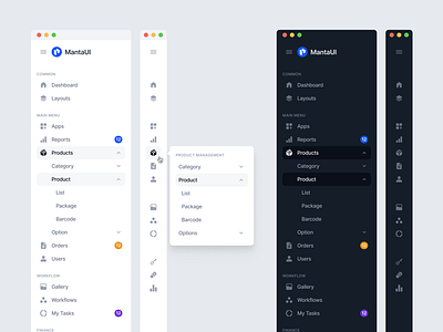 Sidebar Navigation For Dashboard dailyui dashboard interface menu minimal nav navbar navigation sidebar sidenav typography ui uidesign ux web web design website website design